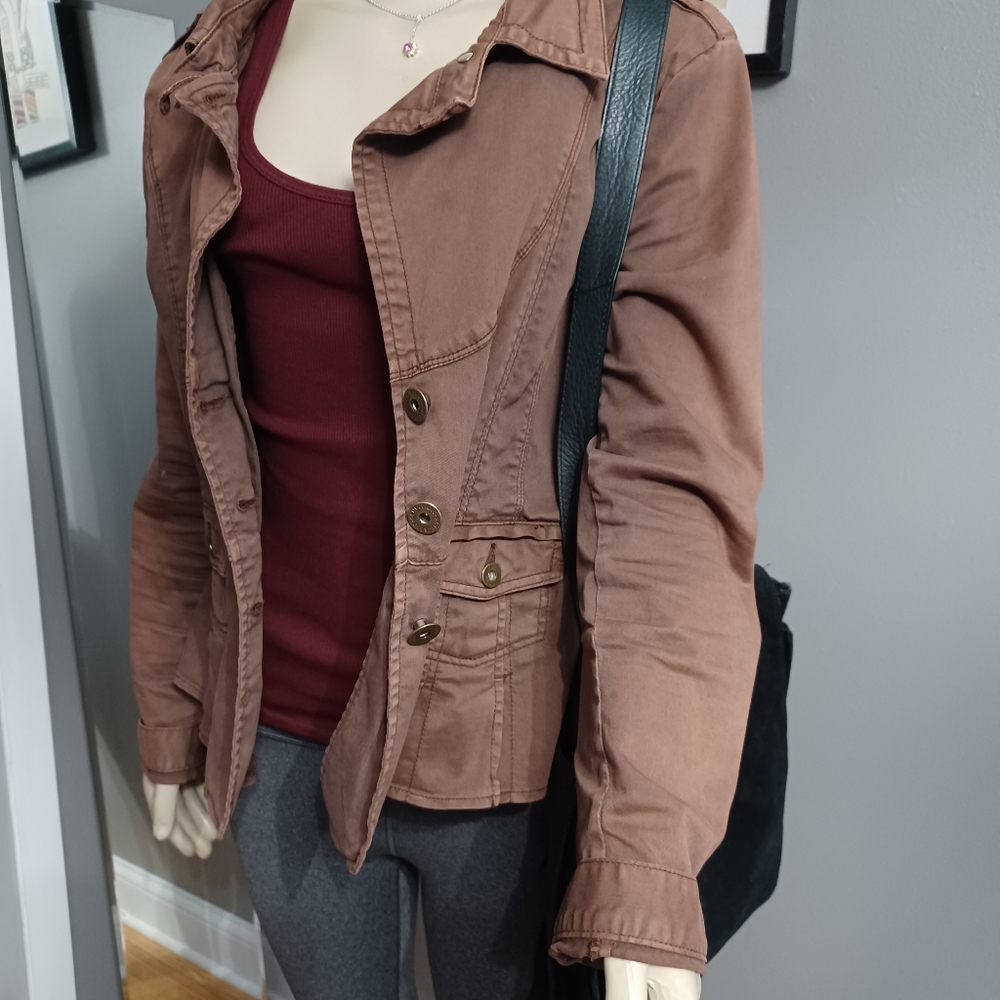 DKNY JEANS womens button up jacket